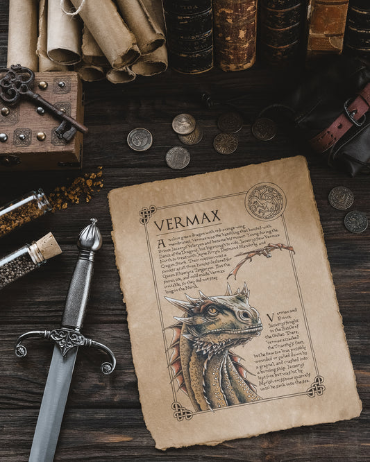 Vermax Dragon Scroll Art Print